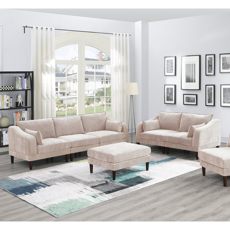Ebern Designs Suzzy 4 Piece Living Room Set Wayfair